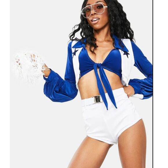 NEW Dallas Cowboy Cheerleader Costume Size Medium - Picture 3 of 7